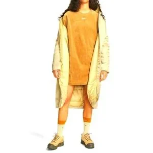 【NIKE】Velour Long-Sleeve Crew Dress NIKE Nike Sportswear Women's Velour Long-Sleeve Crew Dress